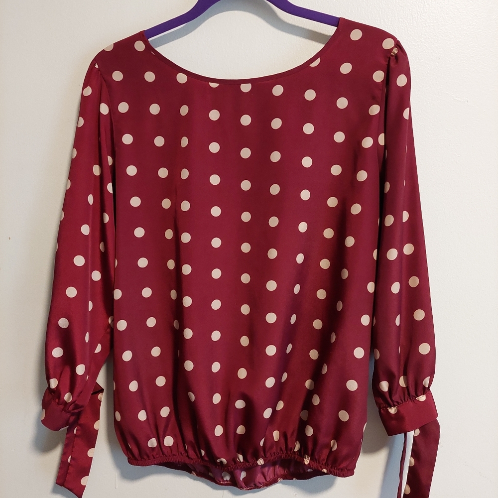 Metaphor polka dot blouse size large